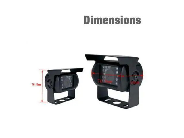 Alt view image 5 of 5 - Rear View Camera for Trucks - HD CCTV with Night Vision, Waterproof, 30 FT Cable, 12V-24V
