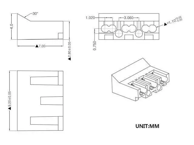 Alt view image 4 of 5 - W-NECTOUN CAT6 Connector 2-PC Set,100-PACK Cat6 RJ45 Ends,UTP Network Plug for Solid Strand Cable