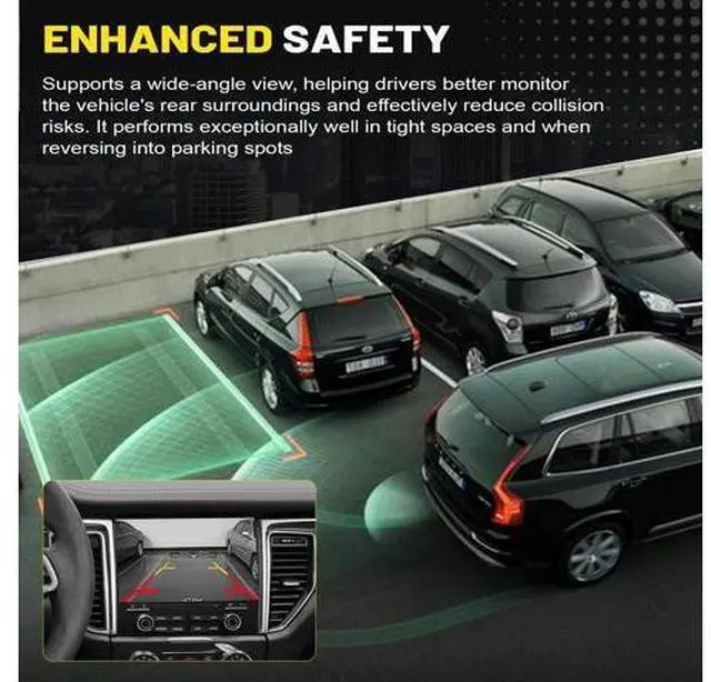 Alt view image 5 of 5 - Rear View Backup Camera for Ford F150 2010-2014, Mustang 2015-2020, Lincoln MKC 2015-2019 - Replaces EL3T-19G490-AA EL3Z-19G490-D BL3Z-19G490-B
