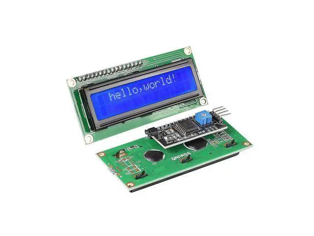 Alt view image 2 of 5 - hiBCTR 10 Pieces LCD1602 LCD Display Module 16X2 Character Row Blue Backlight LCD Module PCF8574T PCF8574 IIC I2C for Raspberry Pi Arduino STM32 DIY