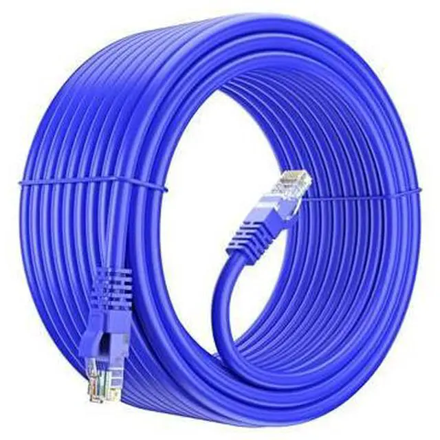 Main image of Maximm Cat 6 Ethernet Cable 50 Ft, 100% Pure Copper, Cat6 Cable LAN Cable, Internet Cable, Patch Cable and Network Cable - UTP (Blue) 50 Feet