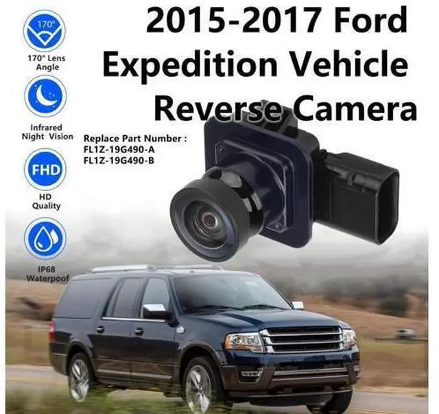Alt view image 2 of 5 - Rear View Backup Parking Assist Camera Compatible with Ford Expedition 2015 2016 2017 Parking Park Assist Camera.Replaces# FL1Z-19G490-A, FL1Z-19G490-B.(with Track Lines)