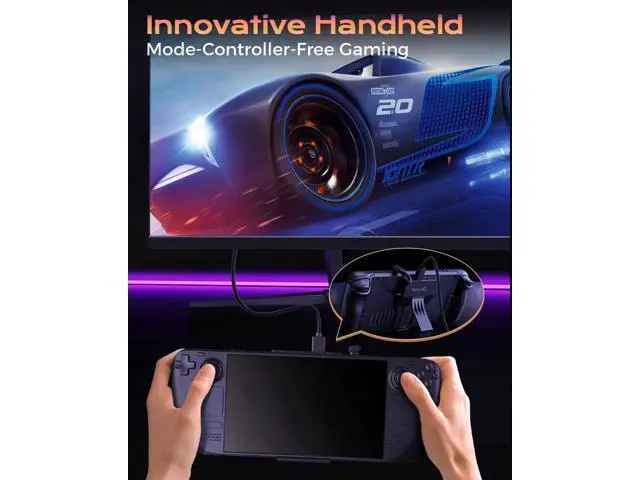 Alt view image 3 of 5 - Steam Deck Dock for Steam Deck/OLED with Foldable Stand, HDMI 4K@60Hz, 2 USB A 3.0, 100W Max PD-in, Portable or Desktop Accessories, Perfectly Match The Heat Dissipation Holes