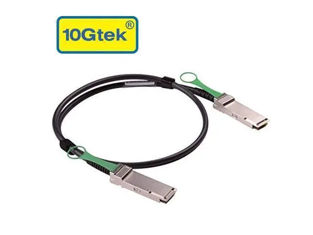 Alt view image 2 of 5 - 10Gtek 40G QSFP+ DAC Cable - 40GBASE-CR4 Passive Direct Attach Copper Twinax QSFP Cable for Mellanox MC2206130-001 Devices, 1-Meter(3.3ft)
