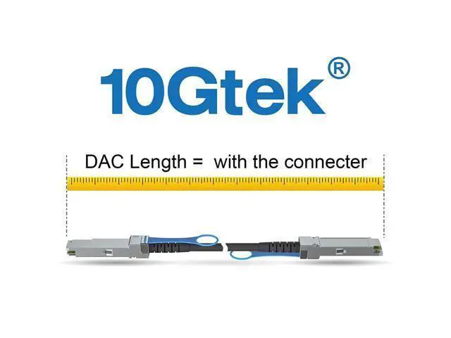 Alt view image 4 of 5 - 10Gtek 40G QSFP+ DAC Cable - 40GBASE-CR4 Passive Direct Attach Copper Twinax QSFP Cable for Mellanox MC2206130-001 Devices, 1-Meter(3.3ft)
