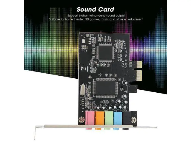 Alt view image 2 of 5 - ASHATA PCIe Sound Card, 5.1 Internal Sound Card for PC 7 /Vista/XP 32/64 bit with Low Bracket, 3D Stereo PCI e Audio Card