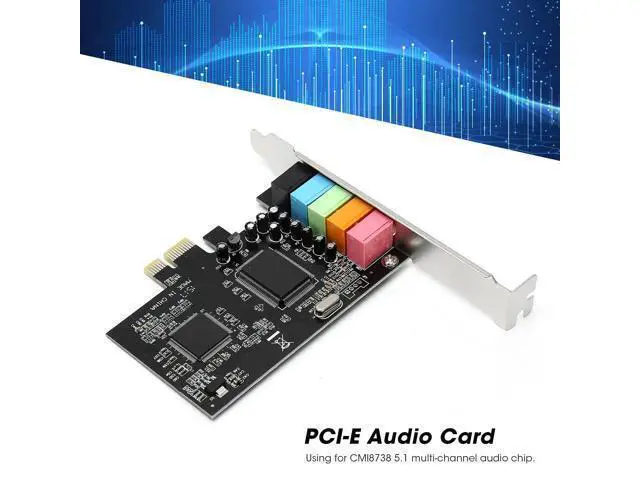 Alt view image 3 of 5 - ASHATA PCIe Sound Card, 5.1 Internal Sound Card for PC 7 /Vista/XP 32/64 bit with Low Bracket, 3D Stereo PCI e Audio Card