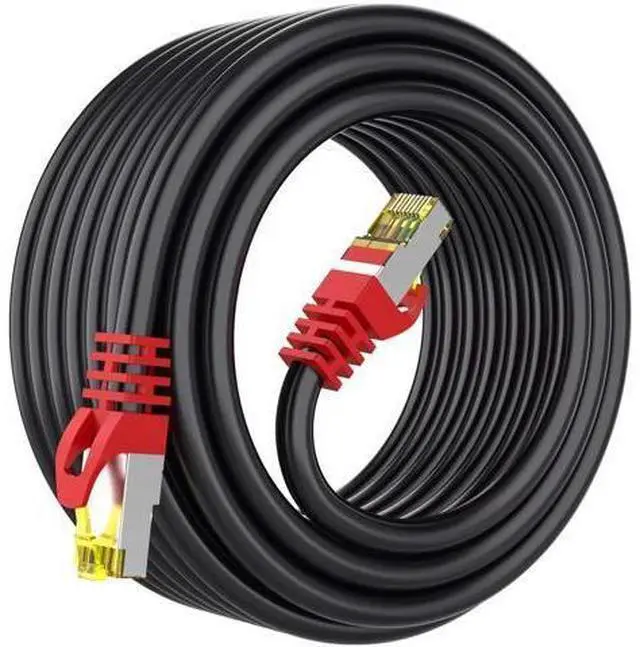 Main image of Boahcken Cat 8 Ethernet Cable 25 ft,1.5ft 6ft 10ft 20ft 25ft 30ft 75ft 100ft 150ft 200ft Heavy Duty High Speed Network Internet Cable,26AWG 40Gbps 2000Mhz,S/FTP Indoor&Outdoor Shielded LAN Cable