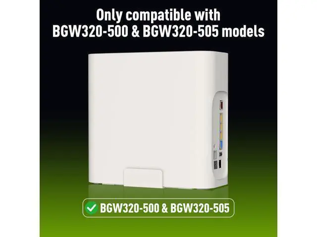 Alt view image 5 of 5 - Wall Mount for AT&T Fiber (Arris) BGW320,Heavy Metal Wall Mount for AT&T BGW-320 Internet Modem Gateway +Original Power Bricks Holder,Easy Install with All Hardware Included(White Holder Only)