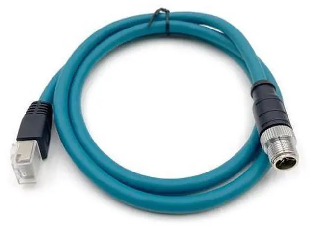 Alt view image 2 of 5 - BOUUNCIY 3.28ft M12 8 Pin X Code Male to RJ45 Male High Flex Cat6 Ethernet Cable, M12 8 Pin to RJ45 Industrial Connector Cable Shielded Field Wireable Cable Assembly for Automation Application 1Meter