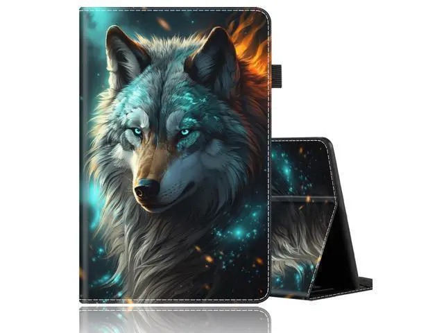 Main image of Case for All-New Kindle Fire HD 8 & 8 Plus Tablet (12th Generation/10th Generation, 2022/2020 Release) 8, Durable Shockproof Protective CoverWolf in Nebula