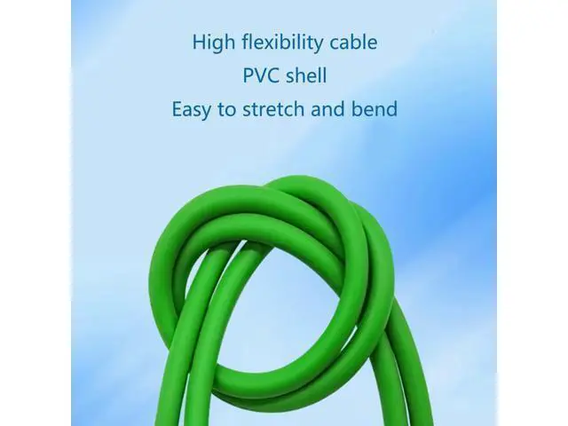 Alt view image 5 of 5 - 3.28ft M12 4 Pin to RJ45 Industrial Ethernet Cable, M12 4 Pin D Code Male to RJ45 Female Connector Cable High Flex Cat6 Shielded Field Wireable Cable Assembly for Automation Application 1Meter
