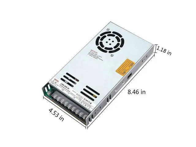 Alt view image 4 of 5 - NVVV LRS-350-24 Switching Power Supply 24V 14.6Amp Enclosed Switchable Power Supply