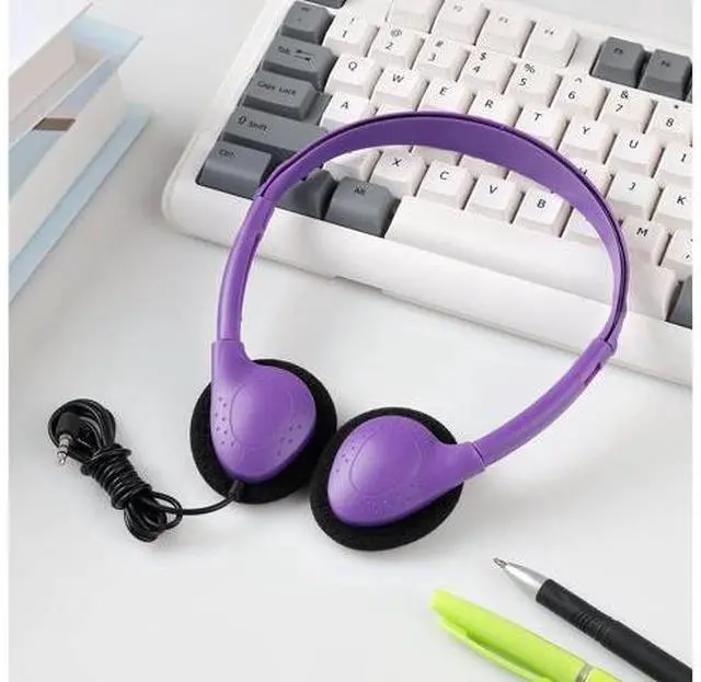 Alt view image 2 of 5 - ZXQZYM Classroom Bulk Headphones 15 Pack for School Students Children Teen Boys Girls Wholesale Kids Wired Adjustable Headphones for Classroom 3.5mm Jack (10 Mix Color)