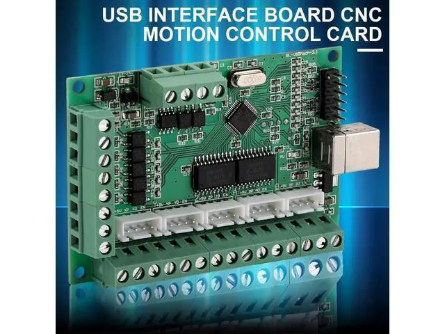 Alt view image 2 of 5 - Interface Card Driver Module, 12-24V USB Interface Board CNC Motion Control Card for Laptops Tablets