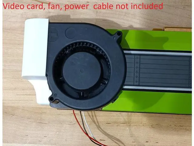 Alt view image 2 of 5 - Tesla P40 P100 V100 K80 M40 Blower Fan Cooling Kit - for 97x33mm Fans - Includes Shroud, Bolts, & Wrench