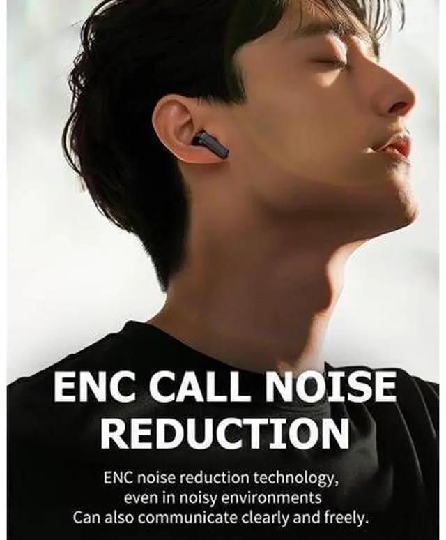 Alt view image 5 of 5 - Wireless Touchscreen Earbuds with Smart Touch Screen Case - True Wireless Bluetooth ANC Active Noise Cancelling Earbuds - Blue Tooth Earphones for iPhone Android In Ear Headphones