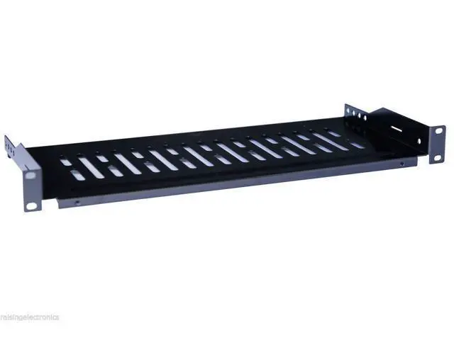 Alt view image 3 of 4 - Raising Electronics Server Shelf Cantilever Tray Vented Shelves Rack Mount 19 Inch 1U 6Inch (150mm) Deep