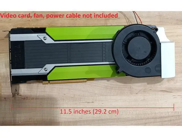 Alt view image 5 of 5 - Tesla P40 P100 V100 K80 M40 Blower Fan Cooling Kit - for 97x33mm Fans - Includes Shroud, Bolts, & Wrench