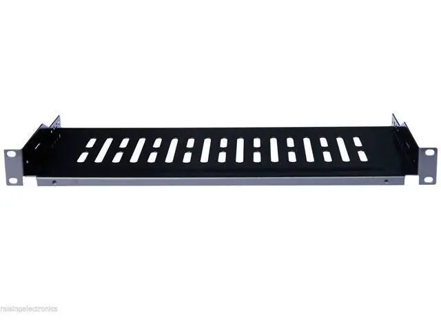 Alt view image 2 of 4 - Raising Electronics Server Shelf Cantilever Tray Vented Shelves Rack Mount 19 Inch 1U 6Inch (150mm) Deep
