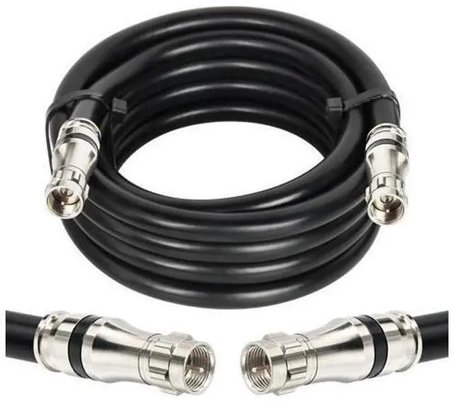 Main image of MOOKEERF RG11 Coaxial Cable 15ft,Low Loss 14AWG RG11 Coax Cable 75ohm with F Type Connector High Definition for CATV,Satellite Dish,VHF/UHF,Radio,TV Antennas