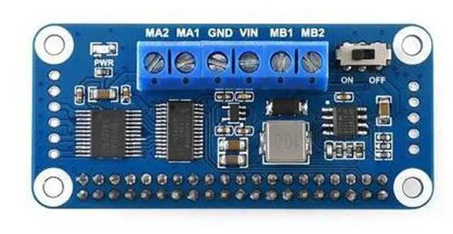 Main image of Motor Driver HAT for Raspberry Pi Onboard PCA9685 TB6612FNG Drive Two DC Motors I2C Interface 5V 3A Can be Stackable up to 32 This Modules