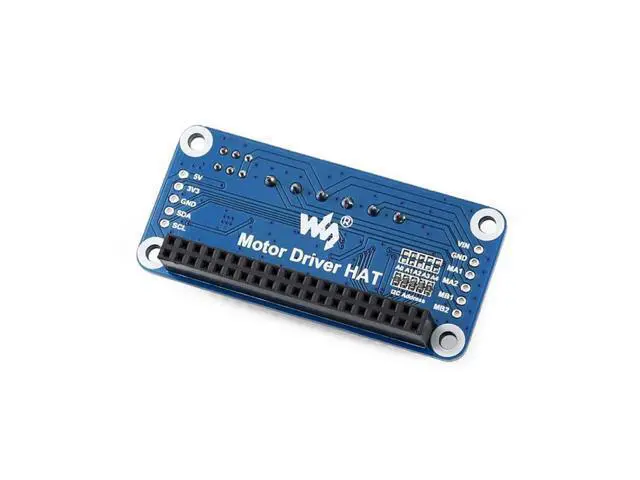 Alt view image 3 of 5 - Motor Driver HAT for Raspberry Pi Onboard PCA9685 TB6612FNG Drive Two DC Motors I2C Interface 5V 3A Can be Stackable up to 32 This Modules
