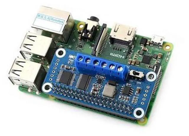 Alt view image 5 of 5 - Motor Driver HAT for Raspberry Pi Onboard PCA9685 TB6612FNG Drive Two DC Motors I2C Interface 5V 3A Can be Stackable up to 32 This Modules