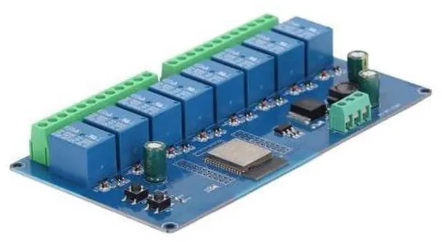 Main image of LOCADENCE 8 Channel Relay Module, DC 5~30V 8 Circuit Relay Shield Module with Large Capacity 4M Byte Flash for ESP32 Secondary Development Learning