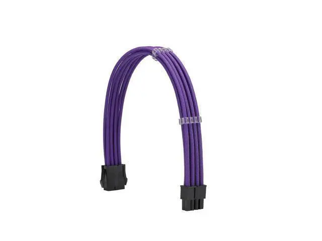 Alt view image 4 of 5 - Formulamod Sleeve Extension Power Supply Cable Kit 18AWG ATX 24P+ EPS 8-P+PCI-E8-P with Combs for PSU to Motherboard/GPU (Purple)