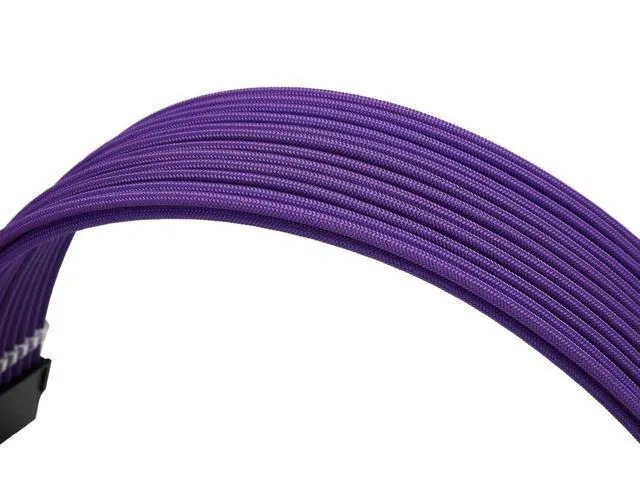 Alt view image 5 of 5 - Formulamod Sleeve Extension Power Supply Cable Kit 18AWG ATX 24P+ EPS 8-P+PCI-E8-P with Combs for PSU to Motherboard/GPU (Purple)