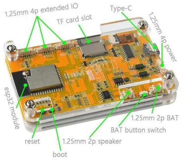Alt view image 2 of 5 - DIYmalls 2.8" inch ESP32 Display JC2432W328C Capacitive Touch Screen 240x320 TFT LCD Module ESP-32 Development Board ST7789 + Acrylic Case Transparent, not ESP32-2432S028R