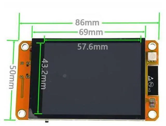 Alt view image 3 of 5 - DIYmalls 2.8" inch ESP32 Display JC2432W328C Capacitive Touch Screen 240x320 TFT LCD Module ESP-32 Development Board ST7789 + Acrylic Case Transparent, not ESP32-2432S028R