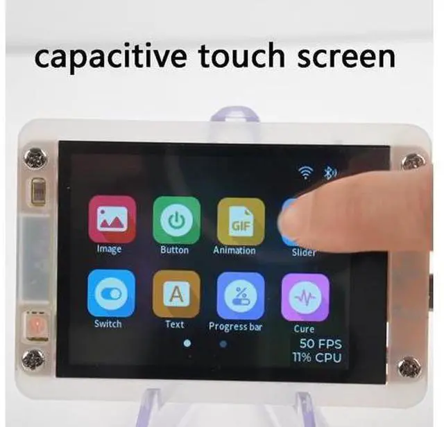 Alt view image 5 of 5 - DIYmalls 2.8" inch ESP32 Display JC2432W328C Capacitive Touch Screen 240x320 TFT LCD Module ESP-32 Development Board ST7789 + Acrylic Case Transparent, not ESP32-2432S028R