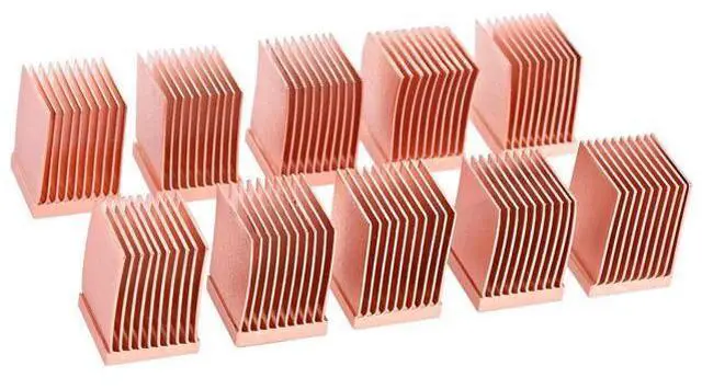 Main image of Alphacool 17426 GPU RAM Copper Heatsinks 10x10mm - 10pcs Air Cooling Passive Coolers