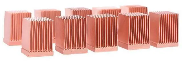 Alt view image 2 of 4 - Alphacool 17426 GPU RAM Copper Heatsinks 10x10mm - 10pcs Air Cooling Passive Coolers