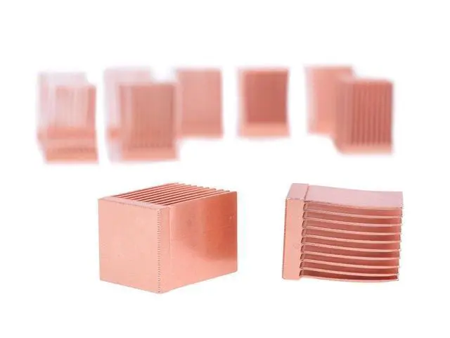 Alt view image 3 of 4 - Alphacool 17426 GPU RAM Copper Heatsinks 10x10mm - 10pcs Air Cooling Passive Coolers