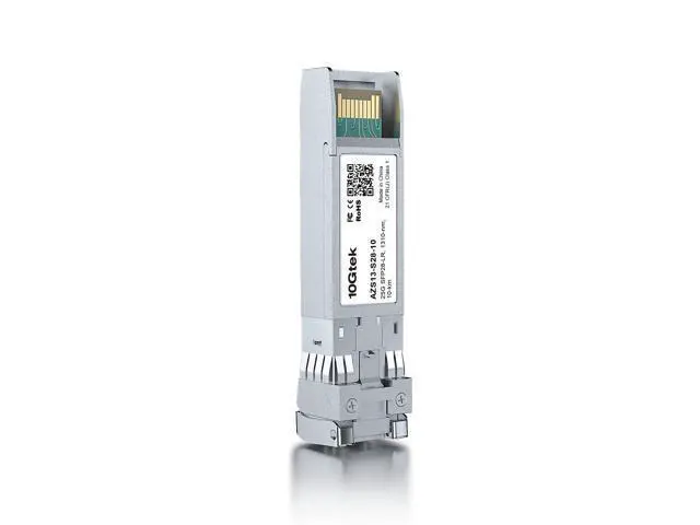 Alt view image 4 of 4 - 10GTEK 25G SFP28 SFP+ Transceiver, 25GBase-LR Duplex LC SMF Optical Module for Intel E25GSFP28LR, 1310nm, DDM, up to 10km