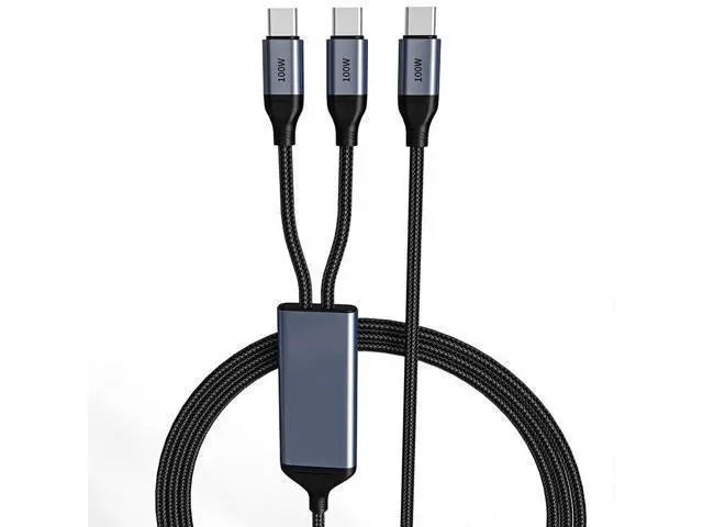 Alt view image 2 of 5 - OMNIHIL 3.2FT USB-C Splitter Cable Compatible with Jabra Speak2 75 Speakerphone