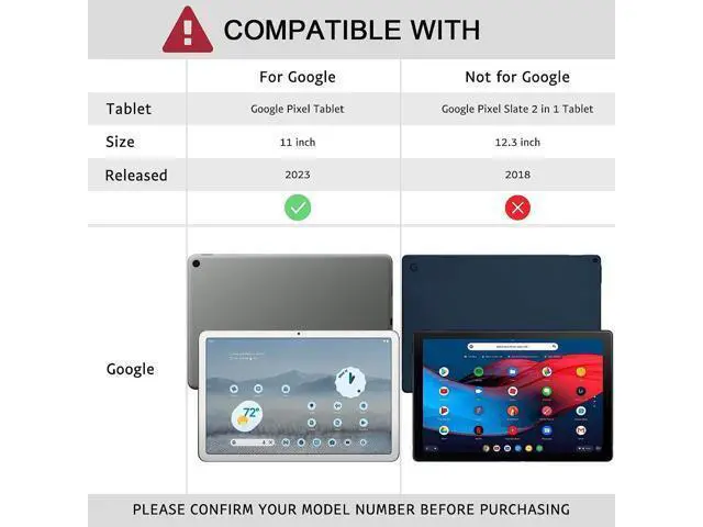 Alt view image 2 of 5 - ALILANG Case for Google Pixel Tablet 10.95 inch 2023 with Stylus, Multiple Viewing Angles PU Leather Stand Flip Cover for Pixel Tablet Case-Golden