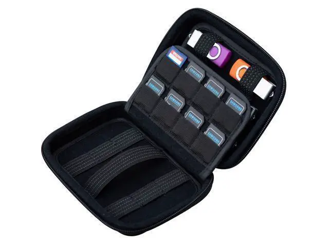 Alt view image 4 of 5 - ButterFox USB Thumb Flash Pen Drive Storage Holder/Memory Card SD SDXC SDHC Card Holder Case/External Hard Drive Case/Universal Electronic Accessories Organizer (12USB+16SD)