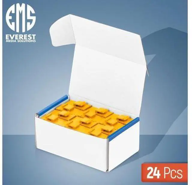 Alt view image 2 of 5 - Everest 24-Pack Yellow Cat6 RJ45 Keystone Coupler - Female to Female Cat6 Keystone Jacks - Ethernet Couplers - Ethernet Cable Extender