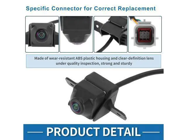 Alt view image 4 of 5 - Partuto Rear View Camera for Chevrolet Malibu 2013-2015 for Chevrolet Volt 2011-2015 Park Assist Backup Reverse Camera Replace No.20860481/22883286/22923842