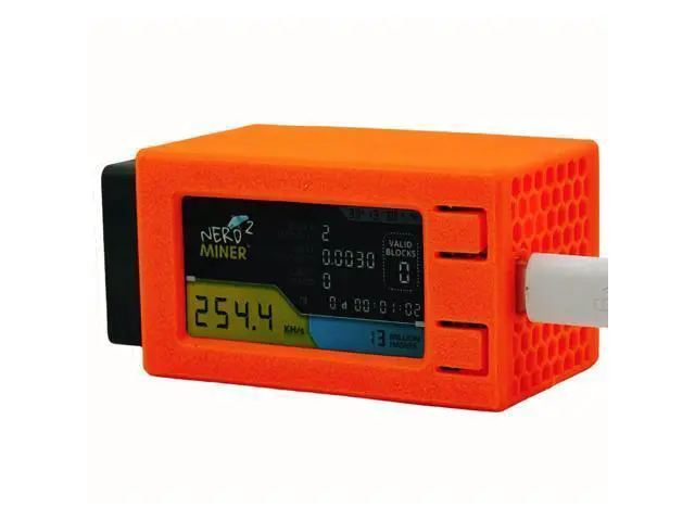 Alt view image 4 of 5 - NerdMiner V2pro 250KH/s Upgrade from 78k to 250k Mini Lottery BTC Miner Solo Miner Smart Lucy Miner Win 6.25 BTC with Fan BTC Table Gadget