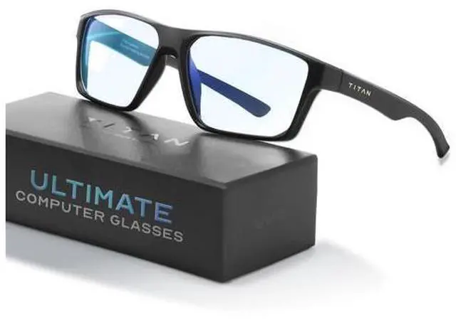 Main image of Titan Gaming Glasses, Blue Light Blocking, Night Driving Glasses for Men, Computer Protection Christmas Gift for Gamers