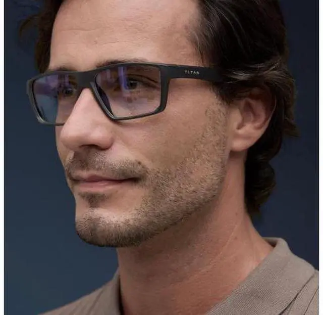 Alt view image 3 of 5 - Titan Gaming Glasses, Blue Light Blocking, Night Driving Glasses for Men, Computer Protection Christmas Gift for Gamers