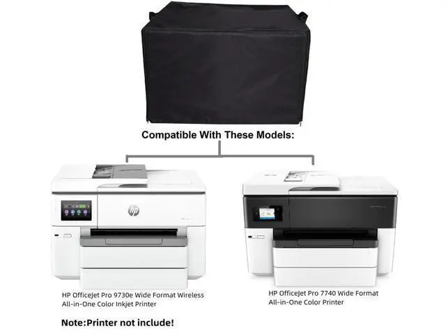 Alt view image 2 of 5 - Heavy Duty Waterproof Printer Dust Cover For HP OfficeJet Pro 9730e/7740 Wide Format Wireless All-in-One Color Inkjet Printer