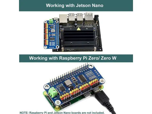 Alt view image 5 of 5 - MakerFocus PWM Servo Motor Driver IIC Module 16 Channel PWM Outputs 12 Bit Resolution I2C Compatible with Raspberry Pi 5 4 3B+ 3B Zero/Zero W/Zero WH and Jetson Nano