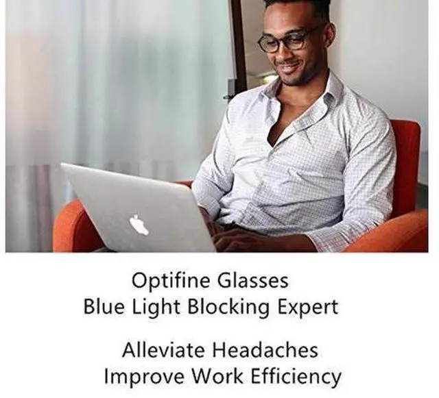 Alt view image 5 of 5 - Optifine Blue Light Blocking Glasses for Women Computer Reading Glasses for Men Retro Round Frame (Tortoise, 0.00)