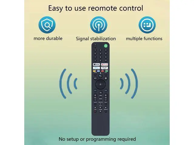 Alt view image 2 of 5 - GHUST RMF-TX520U Voice Remote Control Replacement for Sony Smart TV XR-55A90J XR-55X90CJ XR-55X90J XR-55X94J XR-65A80 XR-65A84J XR-65A90J XR-65X90J XR-65X94J XR-65X95J XR-83A90J XR-85X95J XR-85Z9J